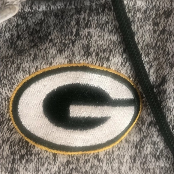 PACKERS NFL team apparel zip up hoody jacket sweatshirt size L GREEN BAY - Picture 9 of 10